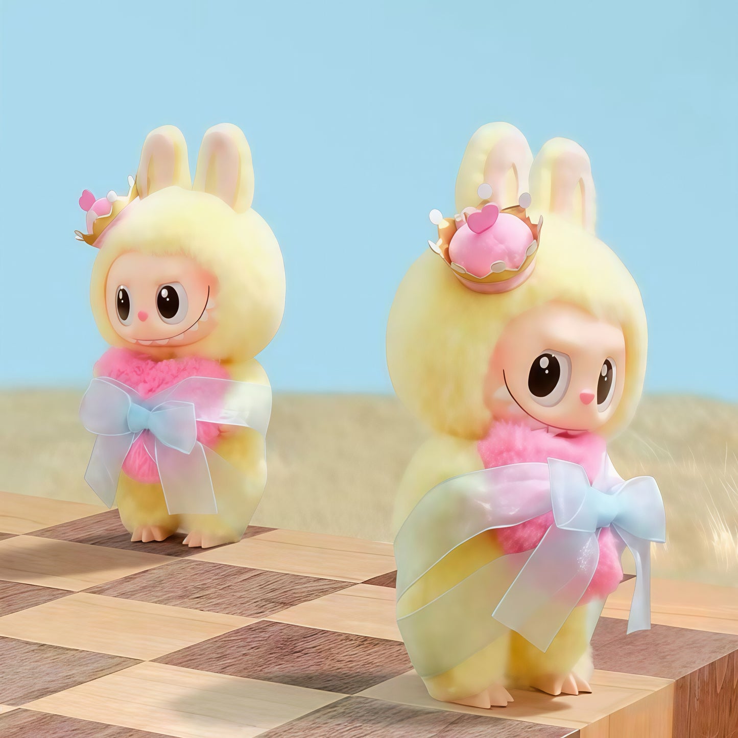 POP MART THE MONSTERS - Let's Checkmate Series-Vinyl Plush Hanging Card LABUBU